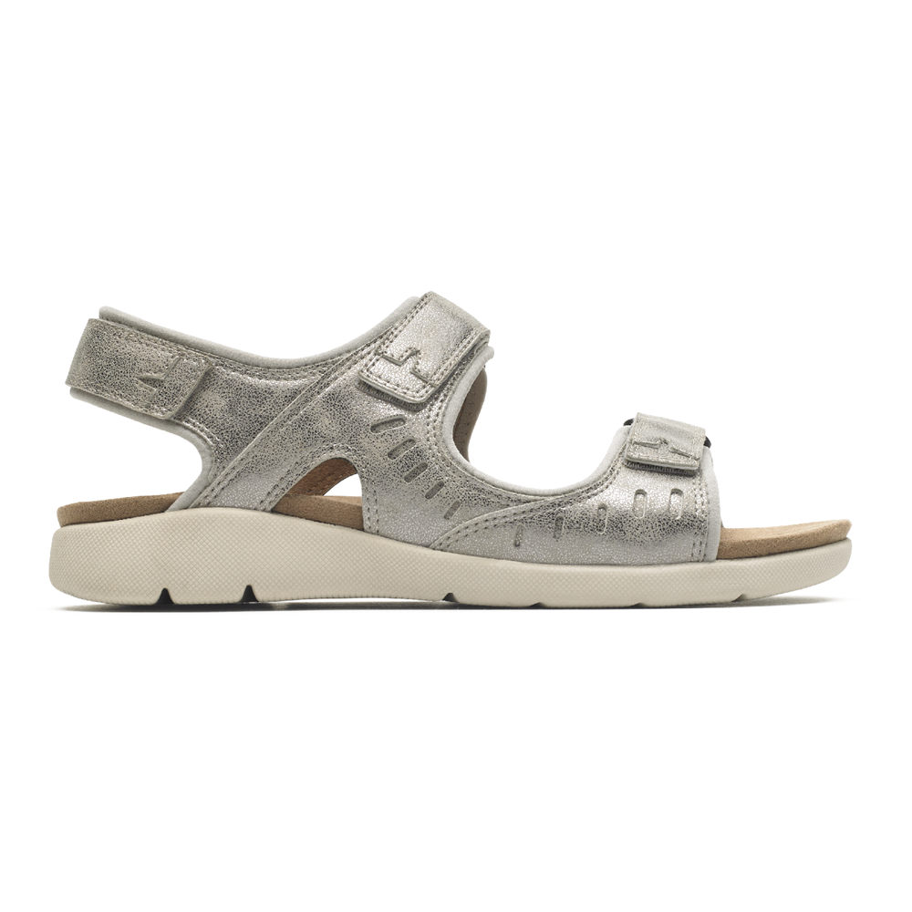 Rockport Sandals For Womens Silver - Eileen Comfort - AR2786914